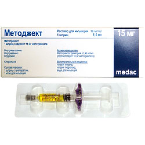 Metoject 10 mg / ml 1.5 ml injection solution