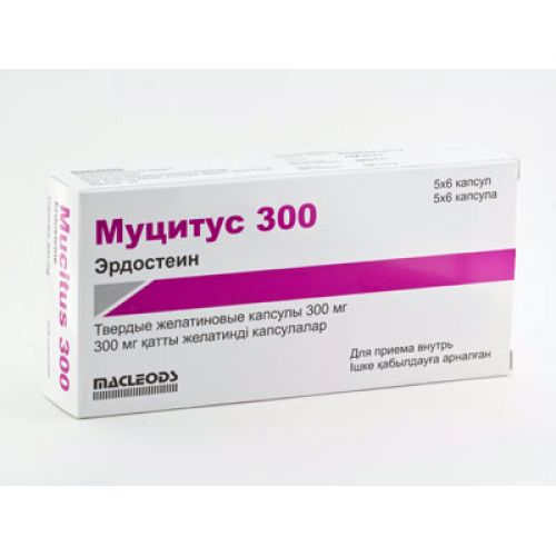Mutsitus 300 mg (30 capsules) hard gelatine