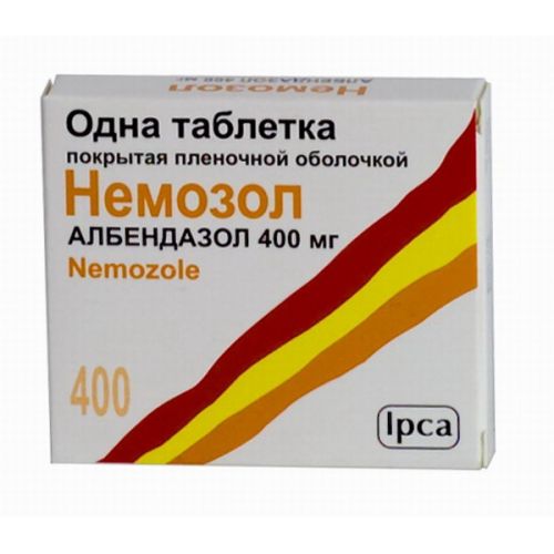Nemozol 1's 400 mg coated tablets