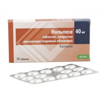 Nolpaza 14s 40 mg film-coated tablets solution / intestinal.