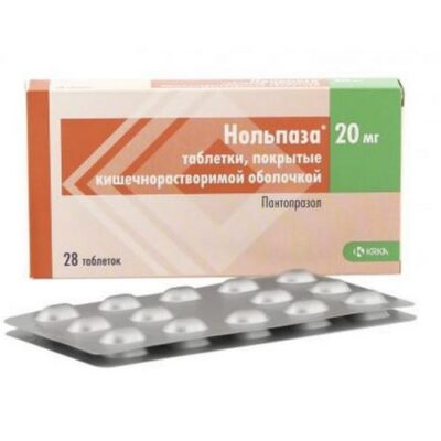 Nolpaza 28's 20 mg film-coated tablets solution / intestinal.