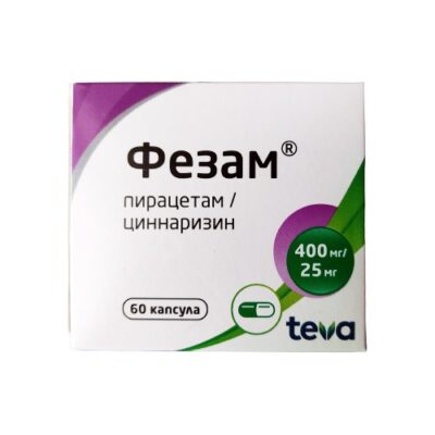 PHEZAM® (Piracetam 400 mg + Cinnarizine 25 mg) 60 capsules
