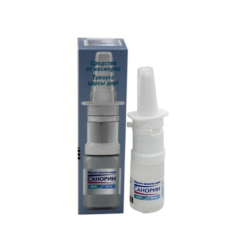 Sanorin 0.1% 10 ml nasal spray