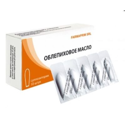 Sea buckthorn oil 500 mg rectal suppositories 10s