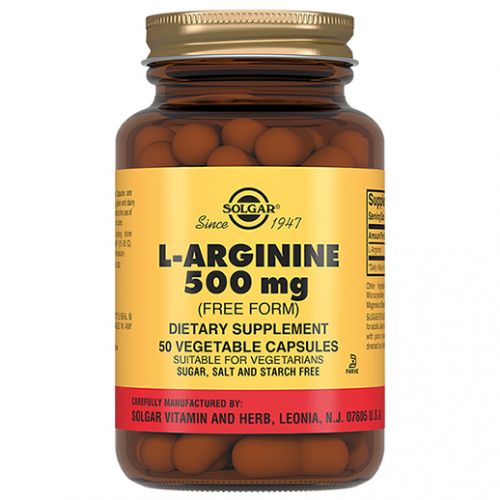 Solgar L-arginine 500 mg (50 capsules) (1404)