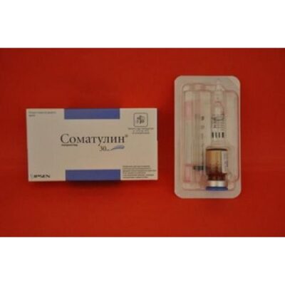 Somatulin 1 x 30 mg powder for suspension in a vial with 2 ml of solvent