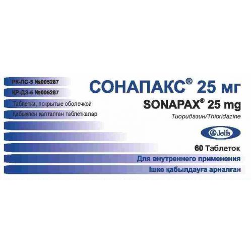 Sonapaks 60s 25 mg coated tablets
