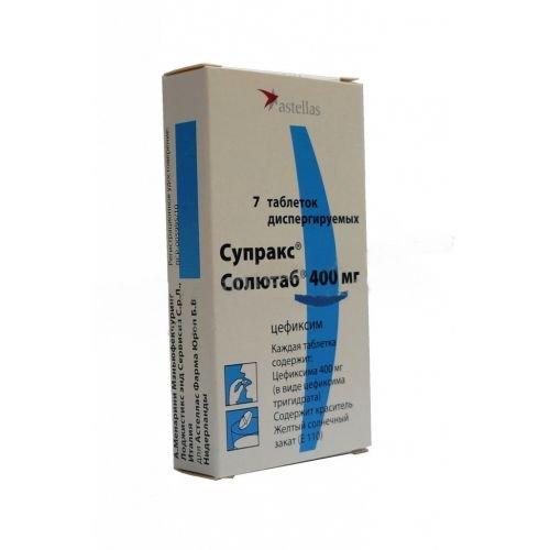 Supraks Soljutab 7's dispersing 400 mg tablets