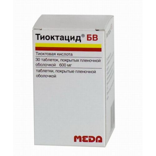 Thioctacid 600 BV (Thioctic Acid) 600 mg (30 coated tablets)