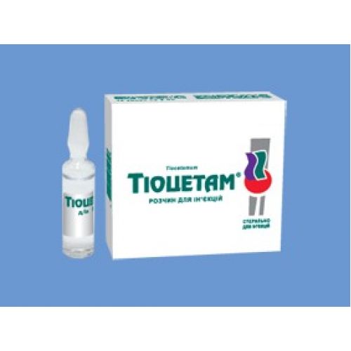 Tiocetam 10s 5 ml solution for injection in ampoules