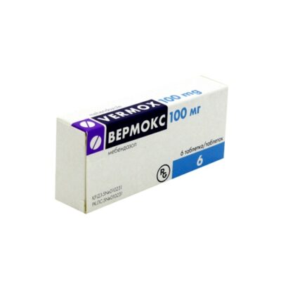 VERMOX (Mebendazole) 100 mg, 6 tablets