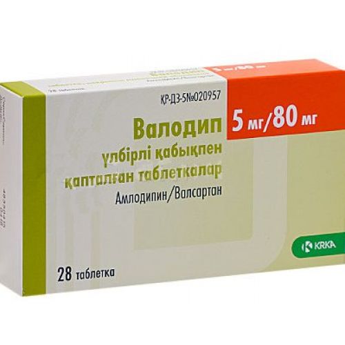 Valodip 5 mg / 80 mg 28's film-coated tablets