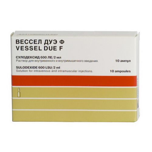 Vessel Due F LE 600 10s solution for injection in ampoules