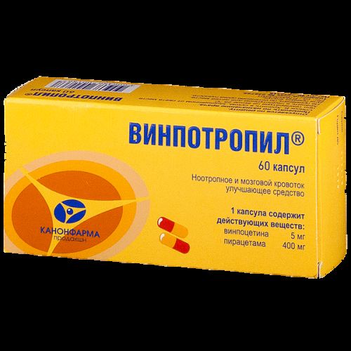 Vinpotropil (Vinpocetine + Piracetam) (60 capsules)