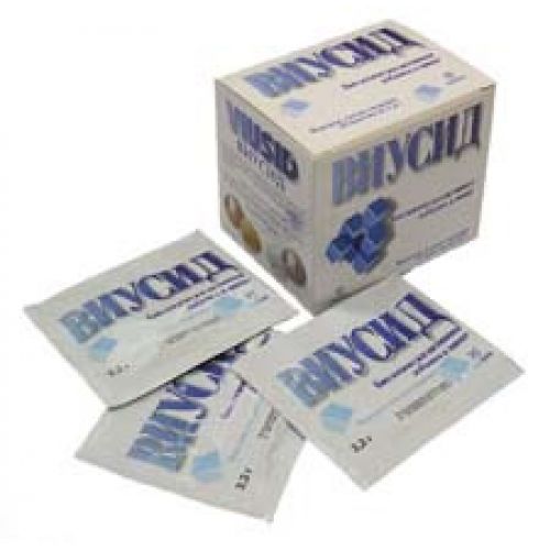 Viusid 1's 4.5g powder for oral solution pack.