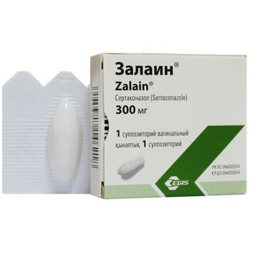 Zalain 300 mg vaginal suppositories are 1's